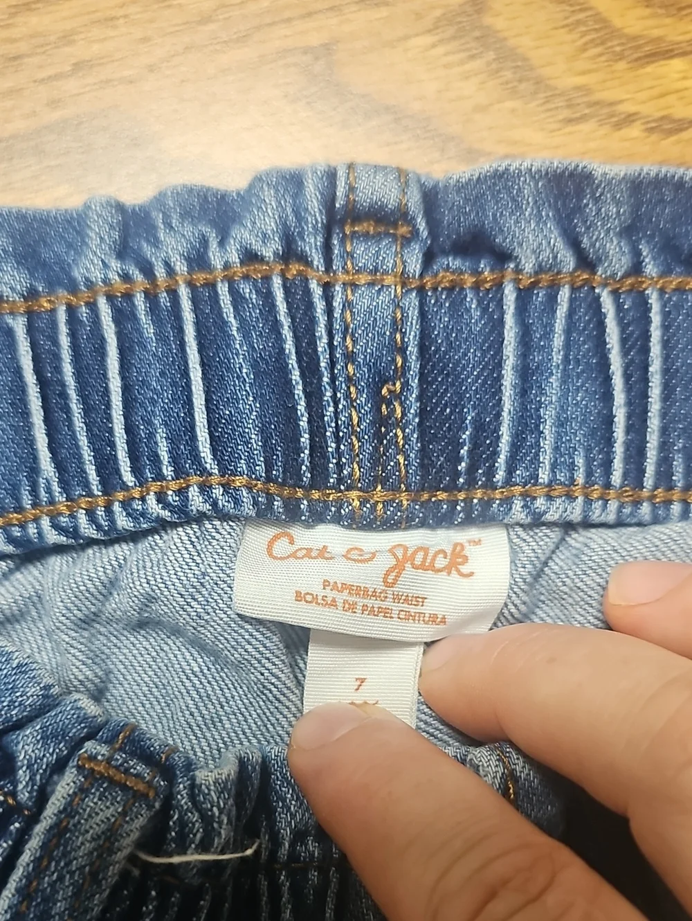 Children's Place Jean Shorts Girls Size 7 Lot (With Full Length Size 8 Jeans)